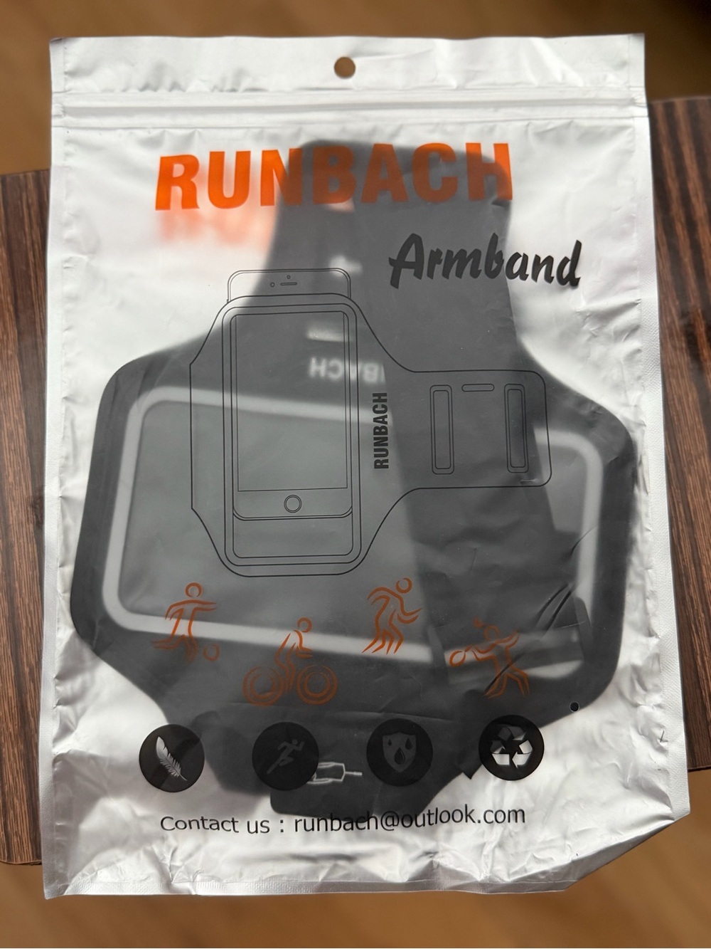 Runback iPhone 8 Plus Armband, 7 Plus 5 5s Plus (Black), Brand New